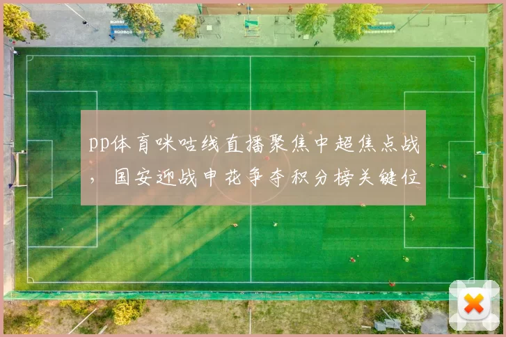 pp体育咪咕线直播聚焦中超焦点战,国安迎战申花争夺积分榜关键位置